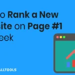 how to rank website in 1 week