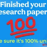 Completed your research paper